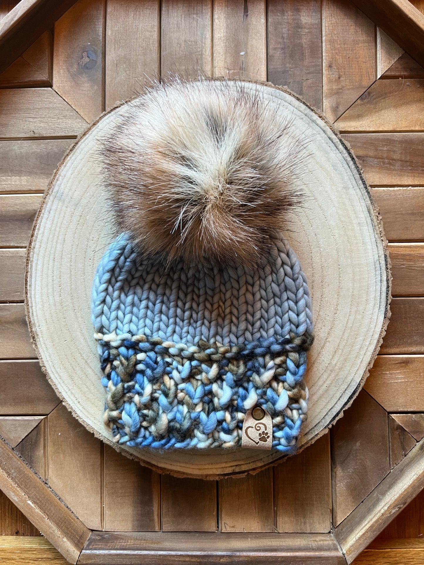 Baby 6-12 months - beanie knit with luxury merino wool